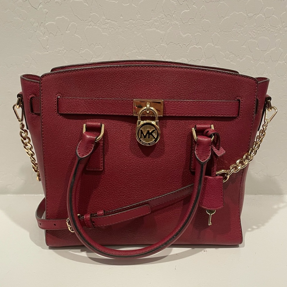 🚫Sold🚫Michael Kors Hamilton Satchel Mulberry